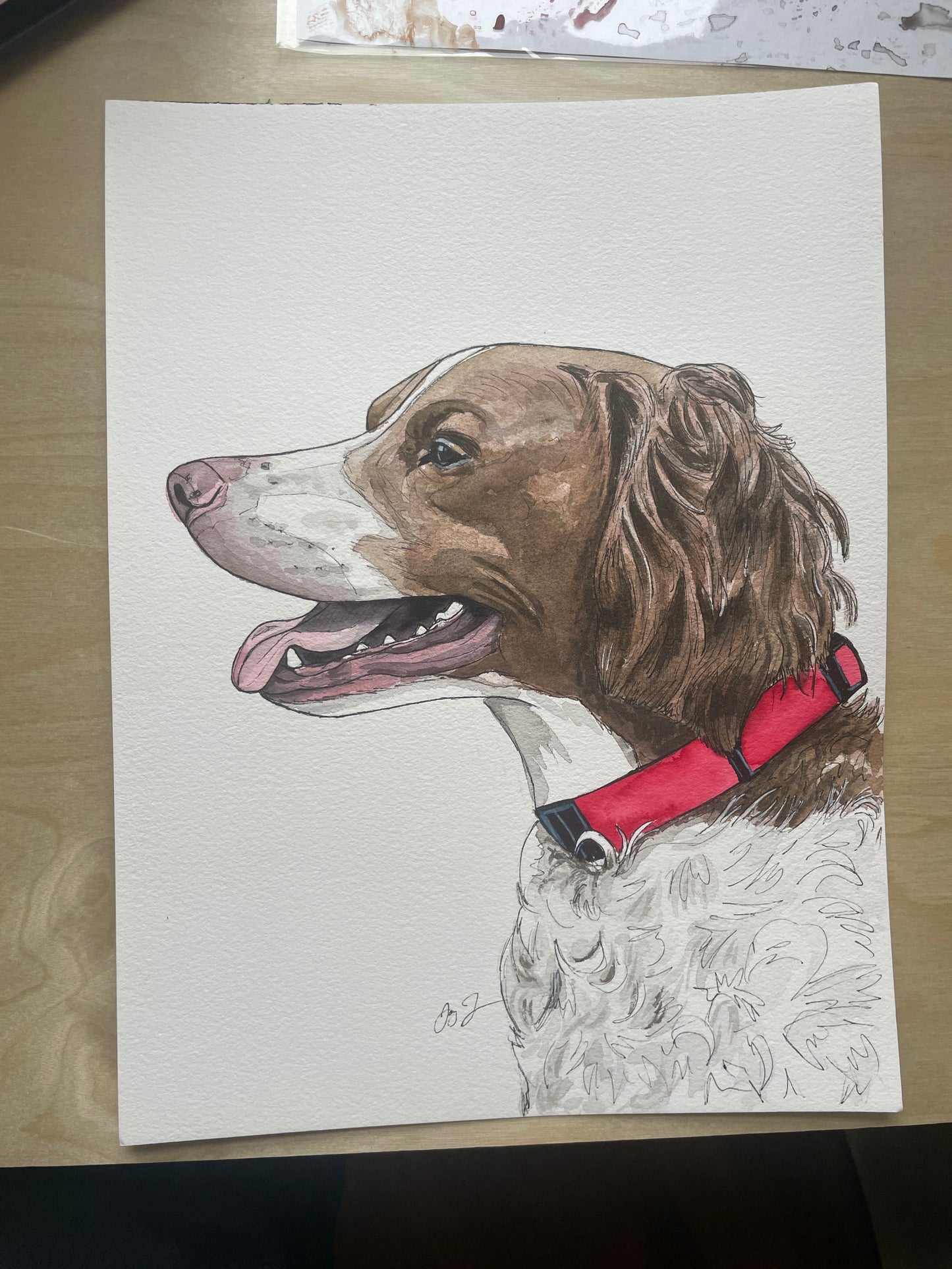 Custom Original Dog Portrait 50% Deposit (Read Description)