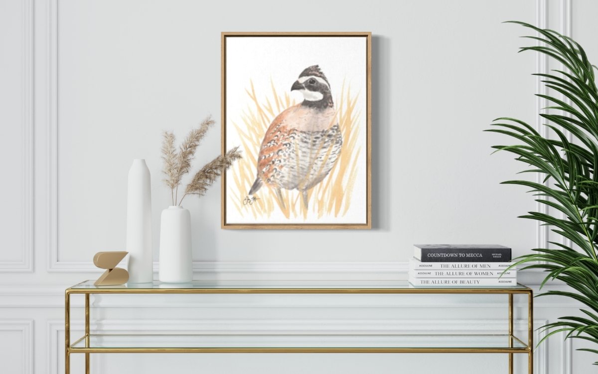 Bobwhite Quail Canvas Print - Jaybo Art