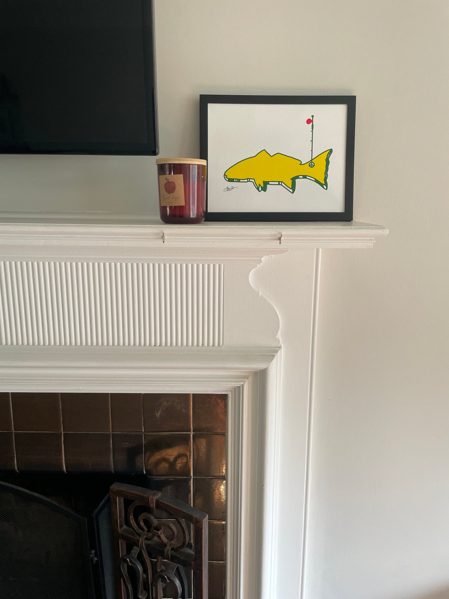 Open Edition: The Masters Redfish Print (frame not included)