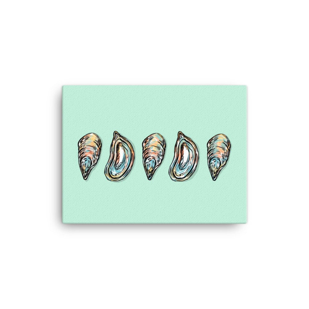 Oysters Canvas Print - Jaybo Art