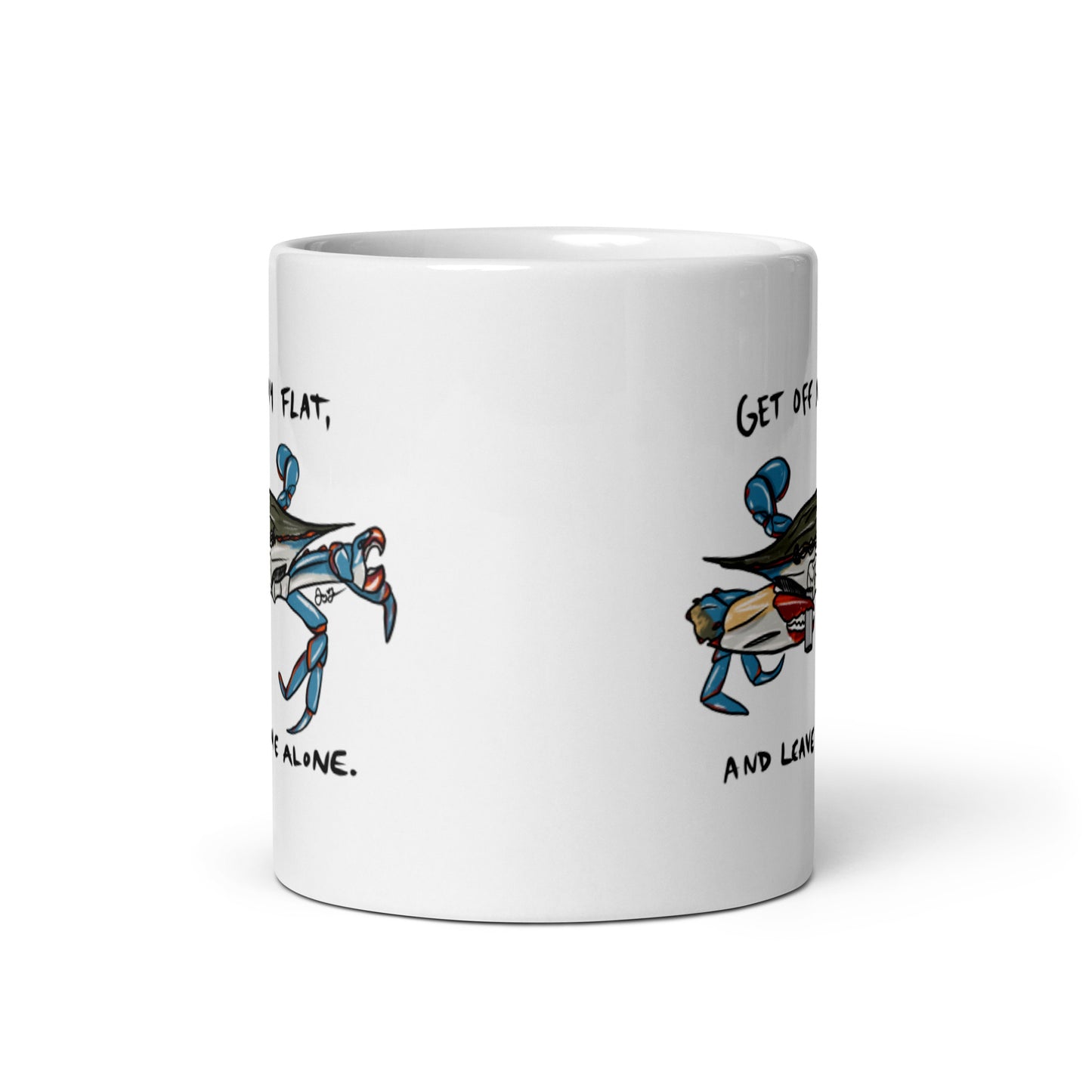 Get Off My Flat Coffee Mug