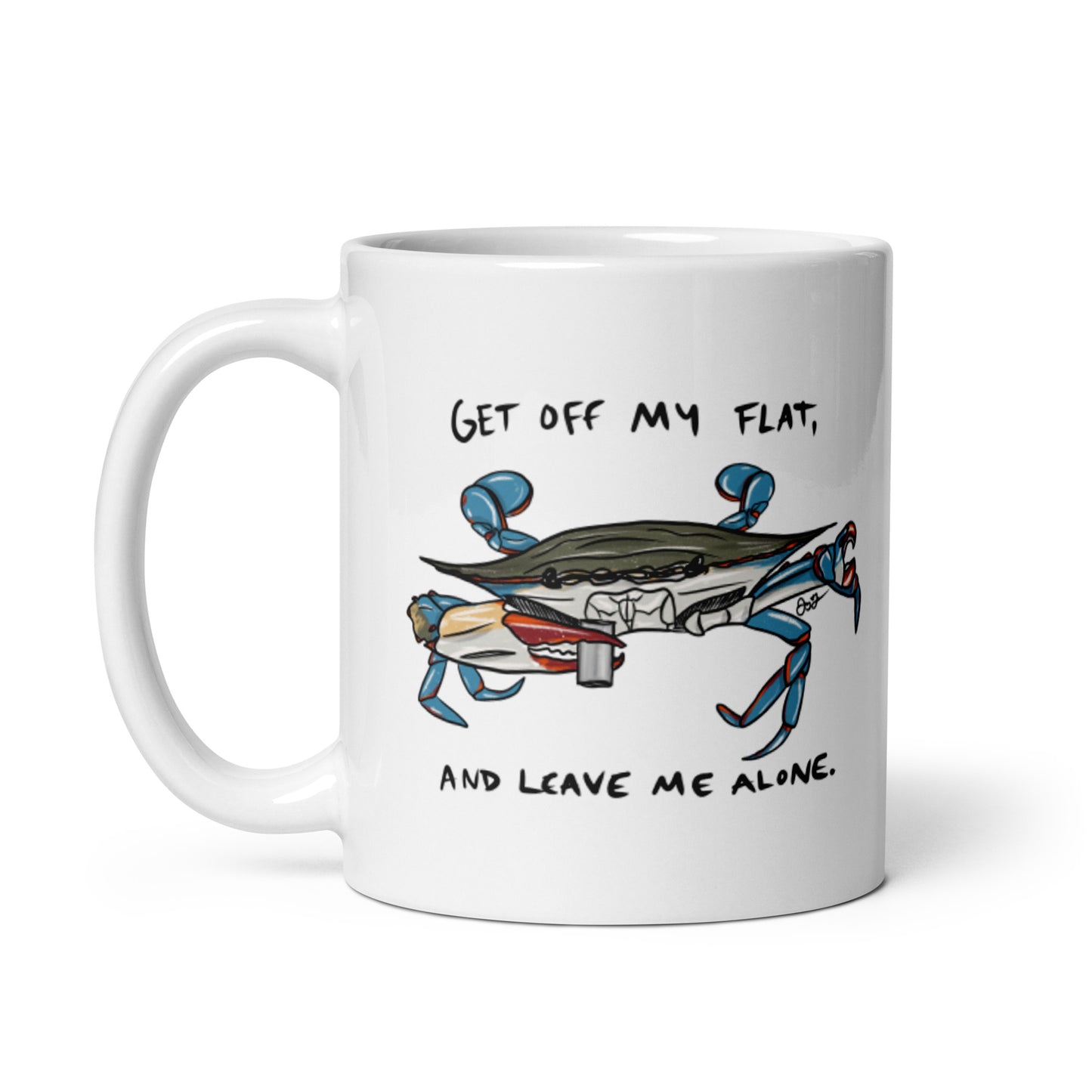 Get Off My Flat Coffee Mug