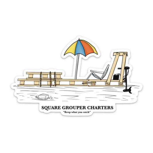 Square Grouper Charter Decal