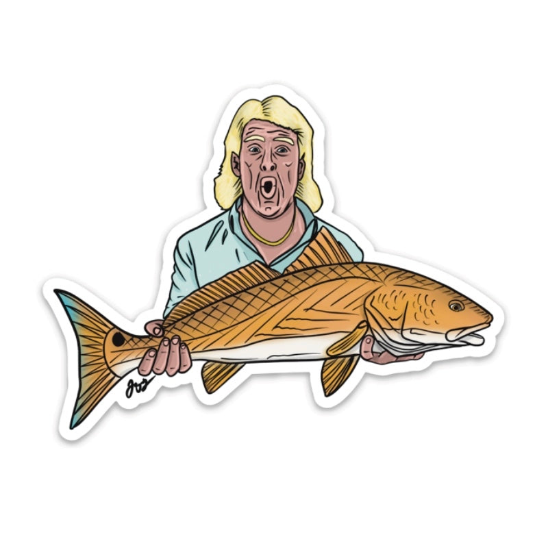 "Woooo!" Redfish Decal