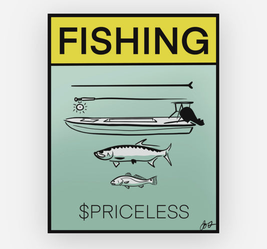 Fishing is Priceless Decal
