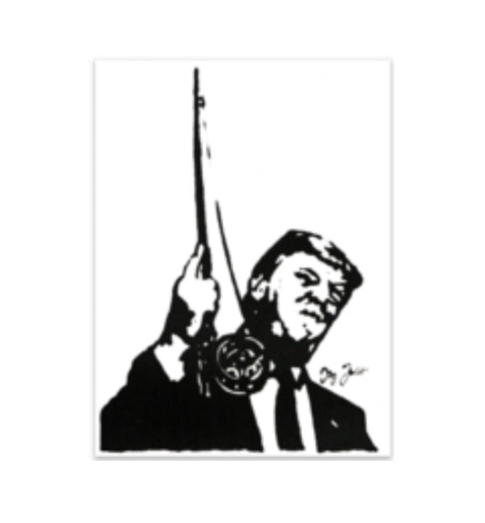 Trump Fly Fishing Decal