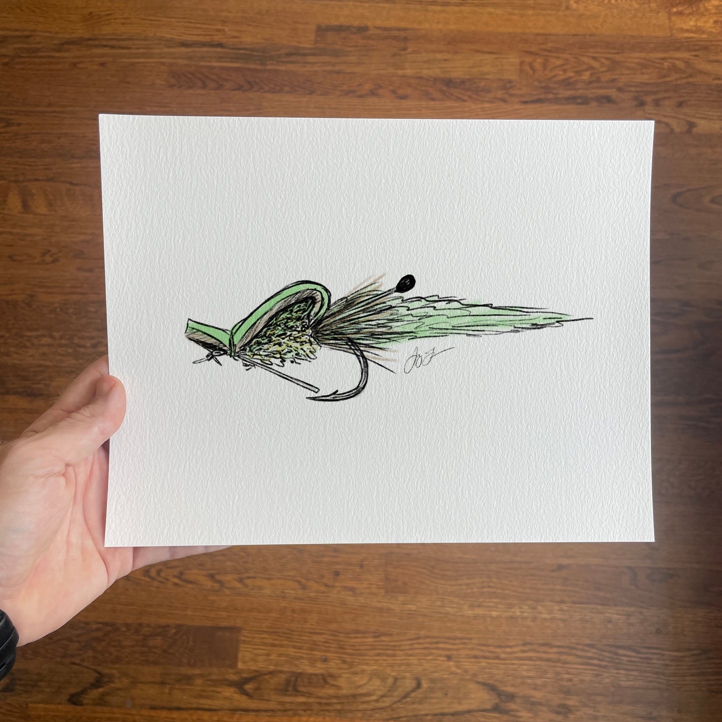 Gurgler Fly Sketch Print