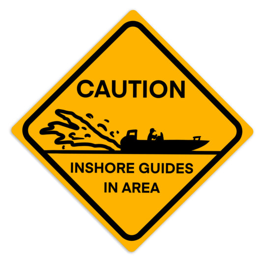 Caution: Inshore Guides Decal