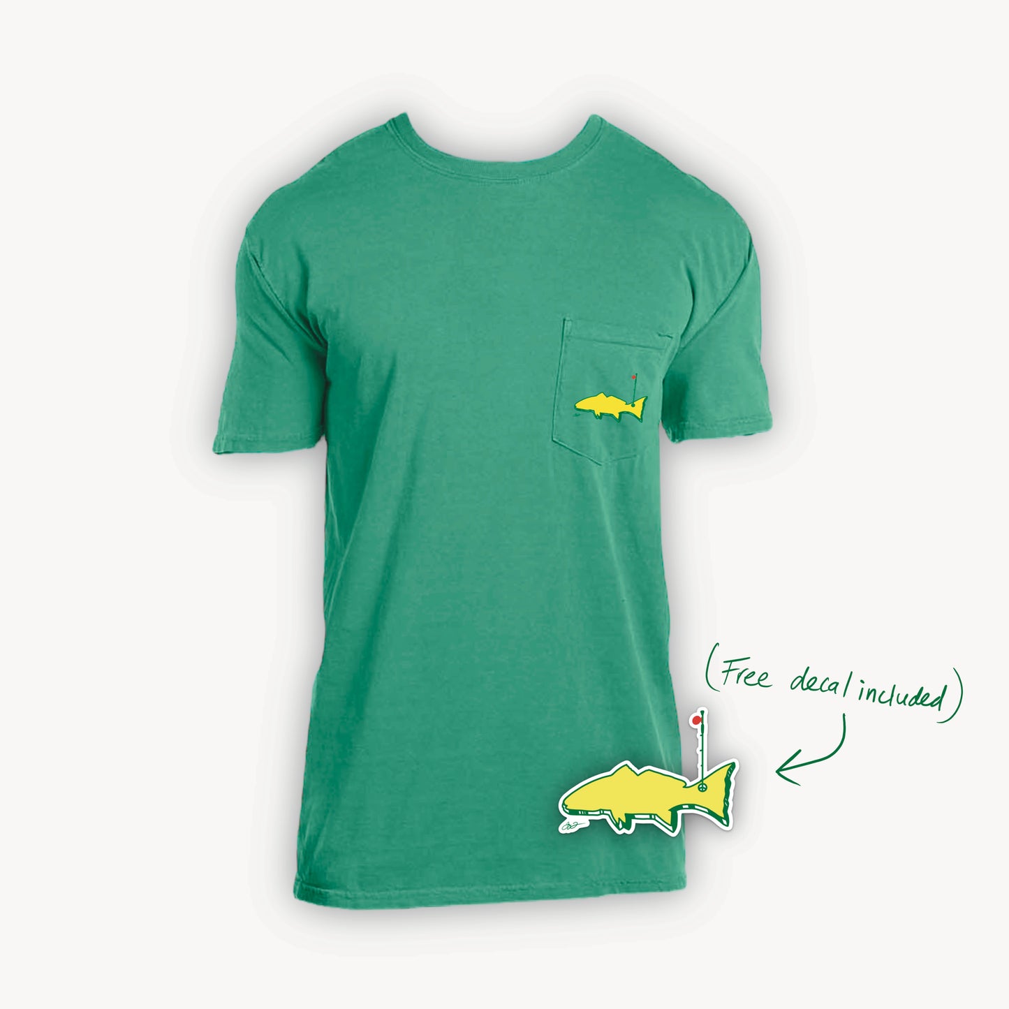 The Redfish Golf Tee (Free decal included!)