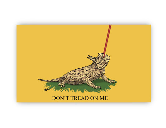 Horned Lizard Don't Tread on Me Decal