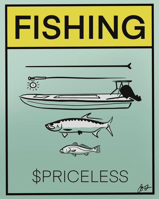 Open Edition: Fishing is Pricless Print