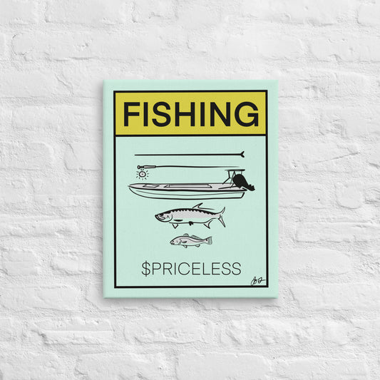 Fishing is Priceless Canvas
