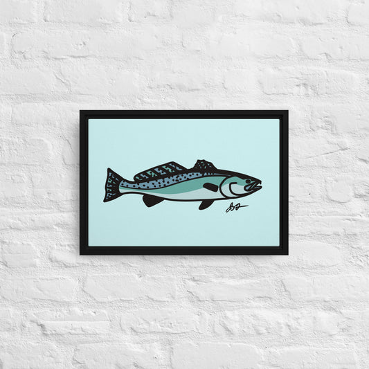 Sea Trout Wall Art: Framed Canvas Print