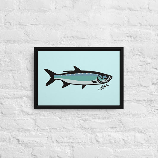 Tarpon Wall Art: Framed Canvas Print