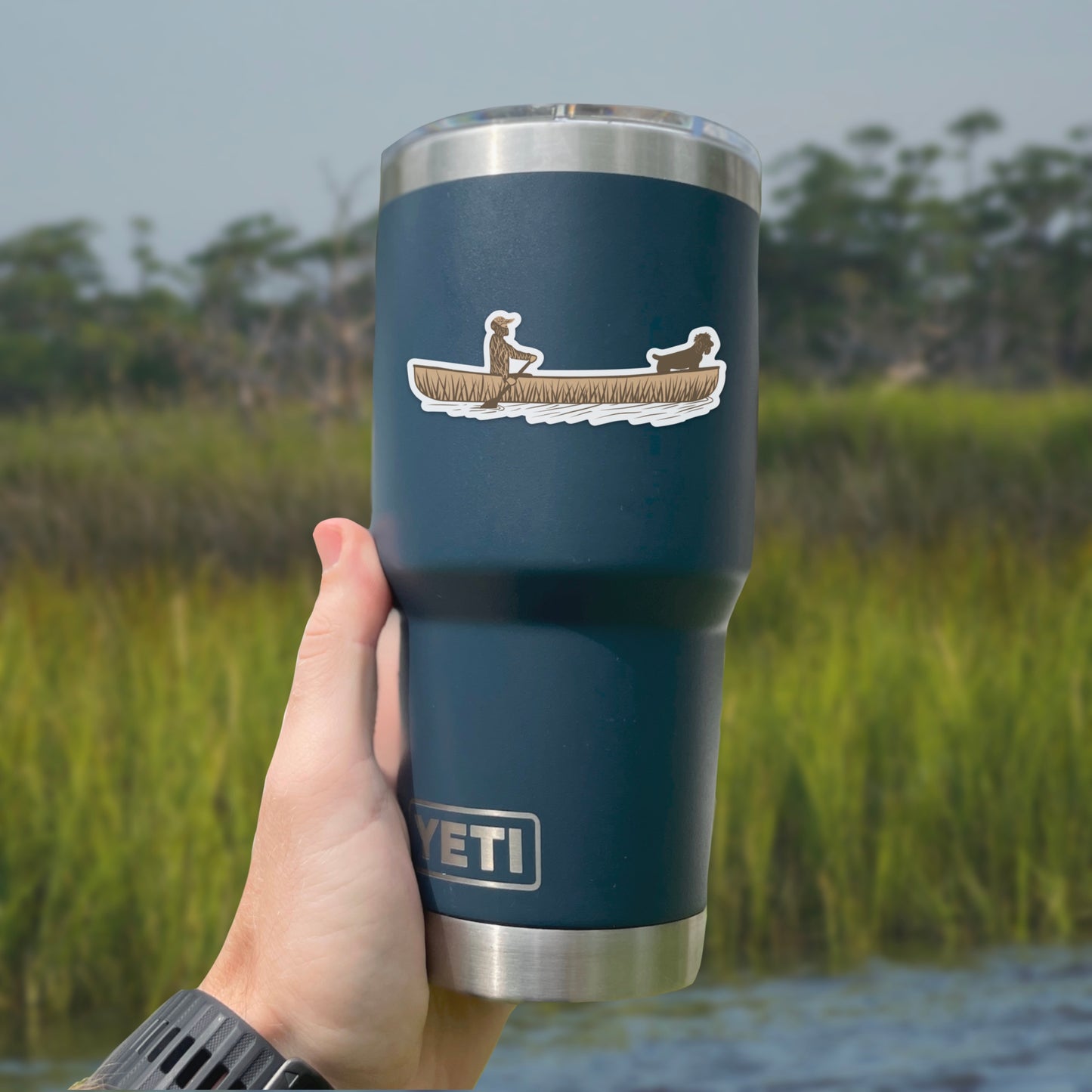 Boykin in a Canoe Hunting Decal