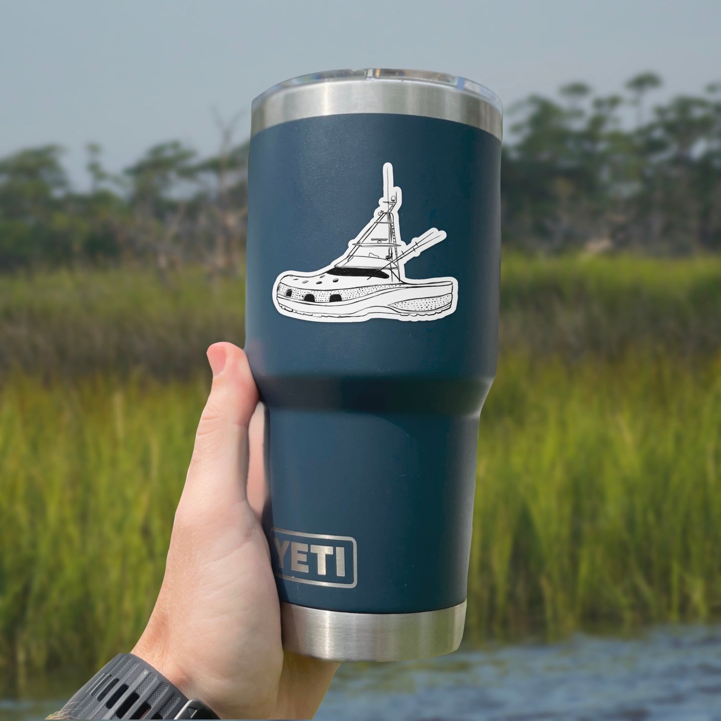 Croc Yacht Decal