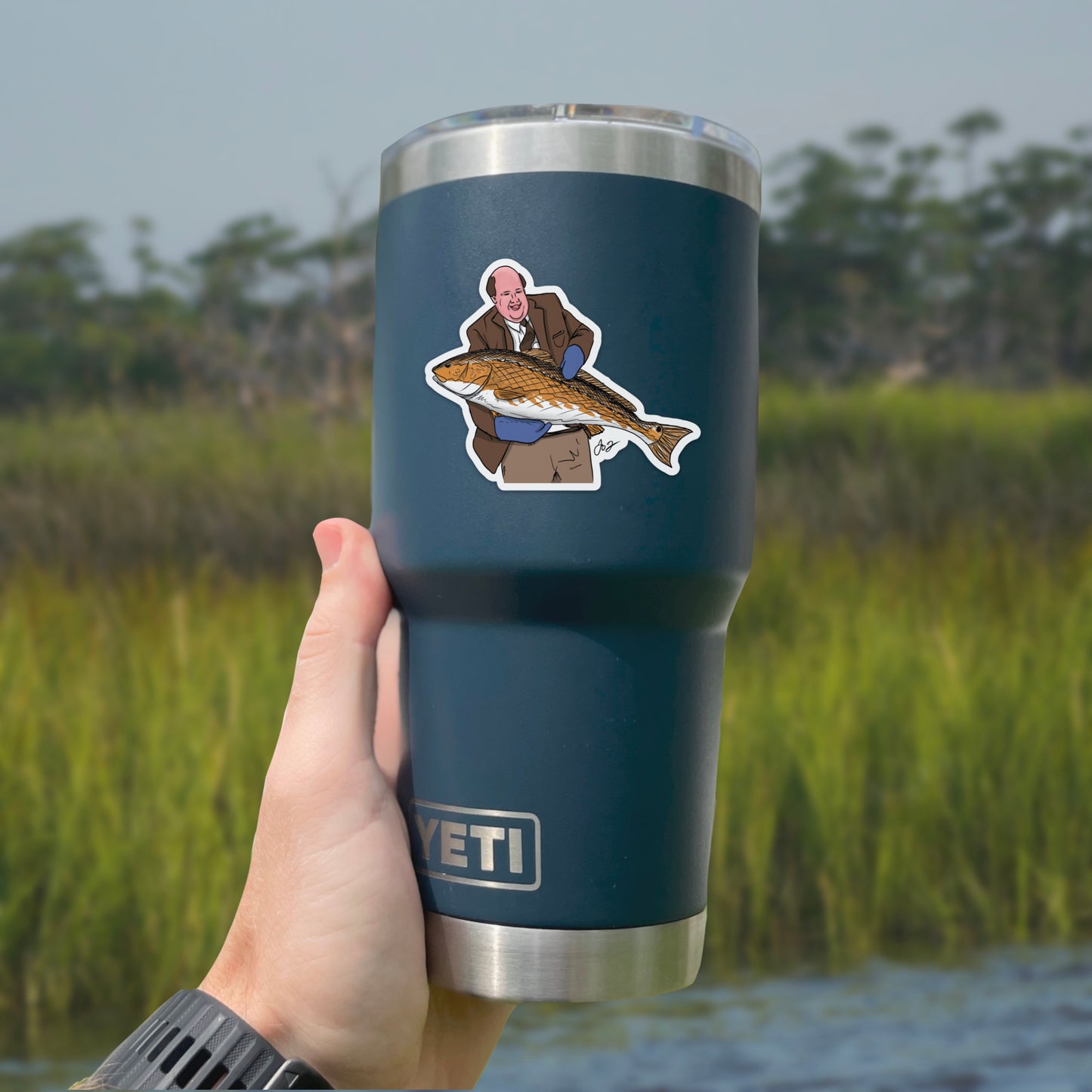 Kevin Chili Bull Redfish Decal