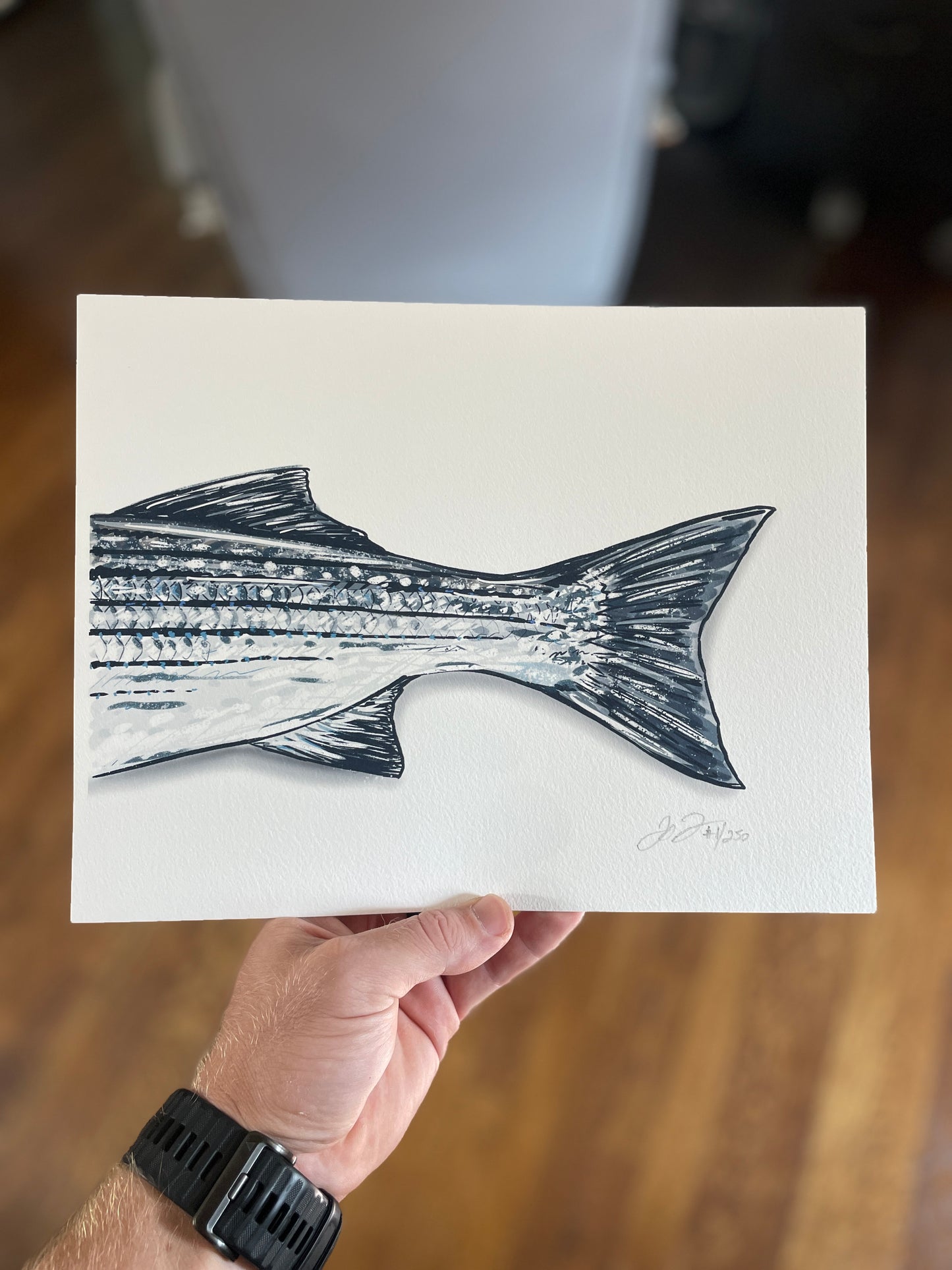Striper Tail Print: Limited Edition