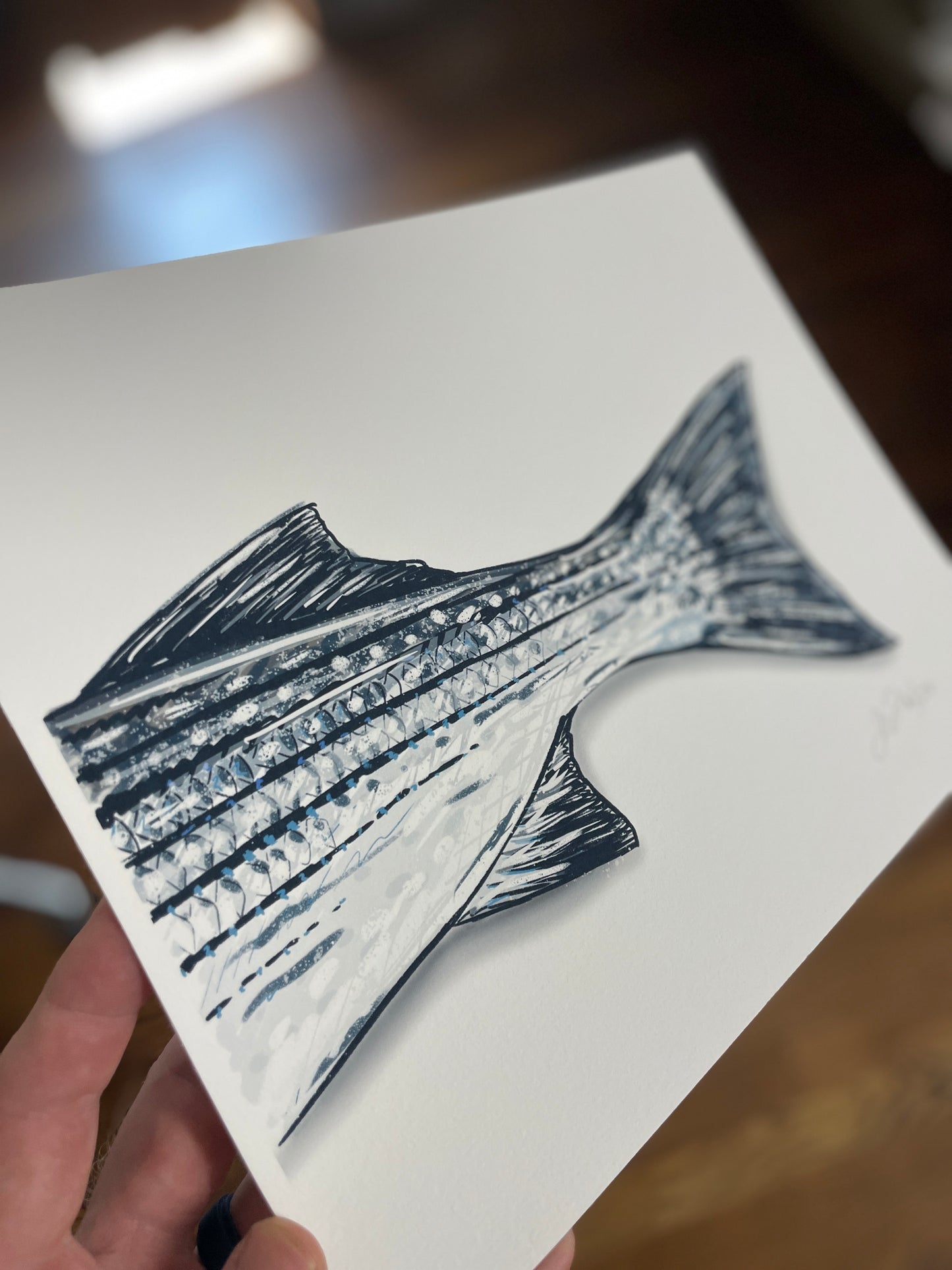 Striper Tail Print: Limited Edition