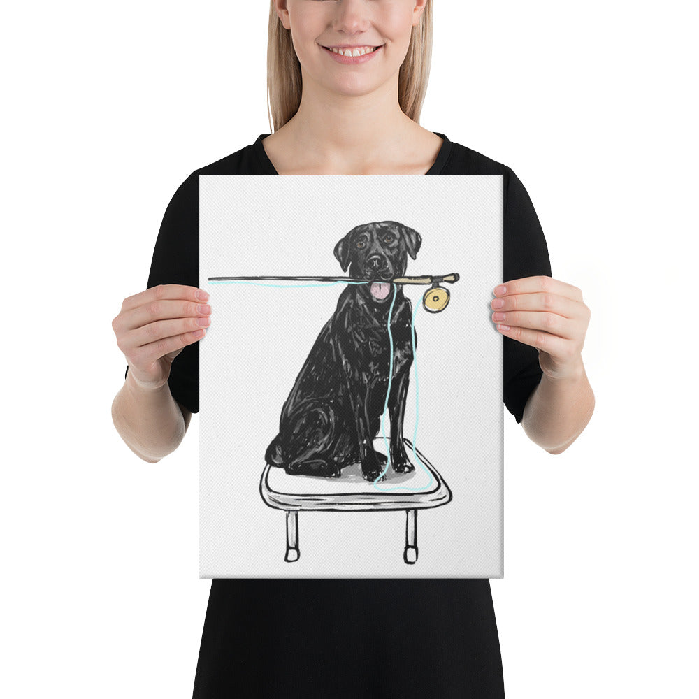 Black Lab Canvas Print