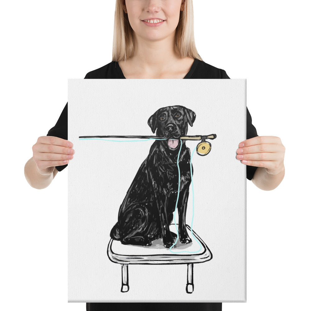 Black Lab Canvas Print