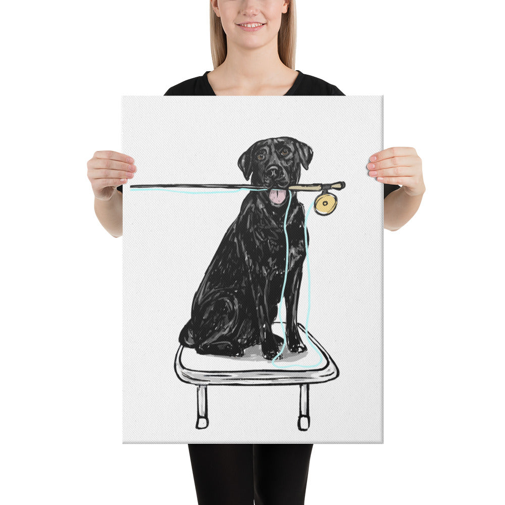 Black Lab Canvas Print
