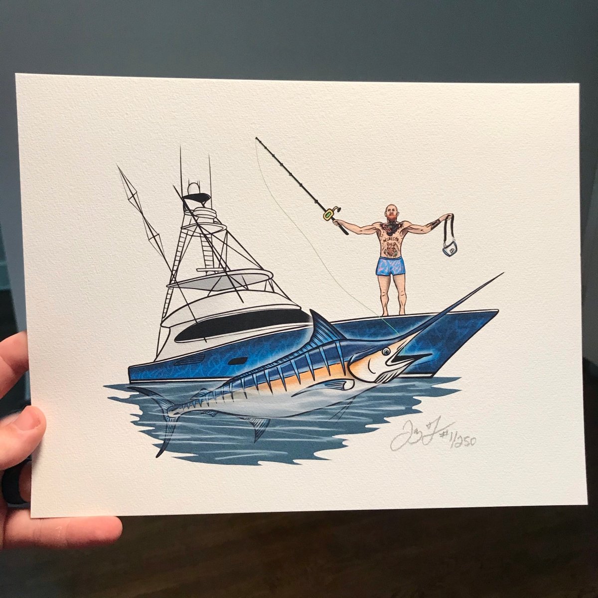 Conor Mcgregor “I am fishing” Print - Jaybo Art