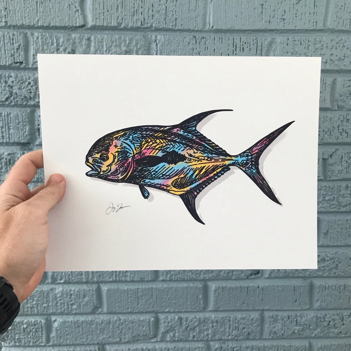 Funky Permit Print - Jaybo Art