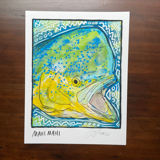 Mahi Mahi Closeup Print Ed. of 100 (Frame not included)