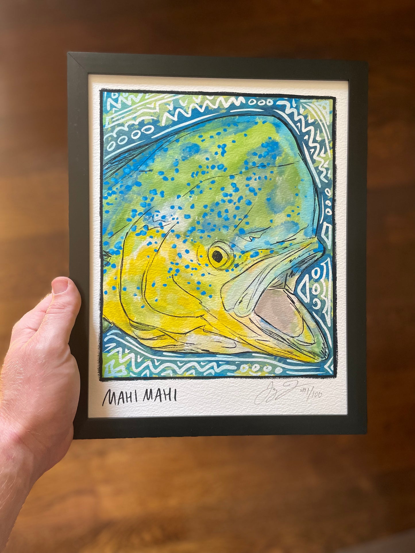 Mahi Mahi Closeup Print Ed. of 100 (Frame not included)
