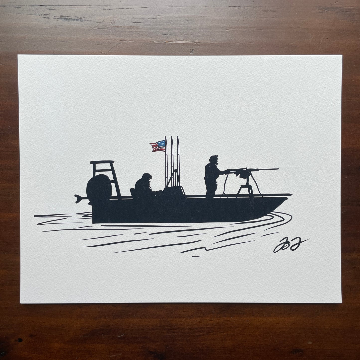Open Edition: Marsh Patrol Print (Frame not included)