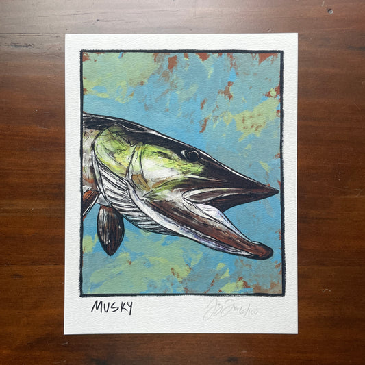 Musky Print Ed. of 100 (Frame not included)