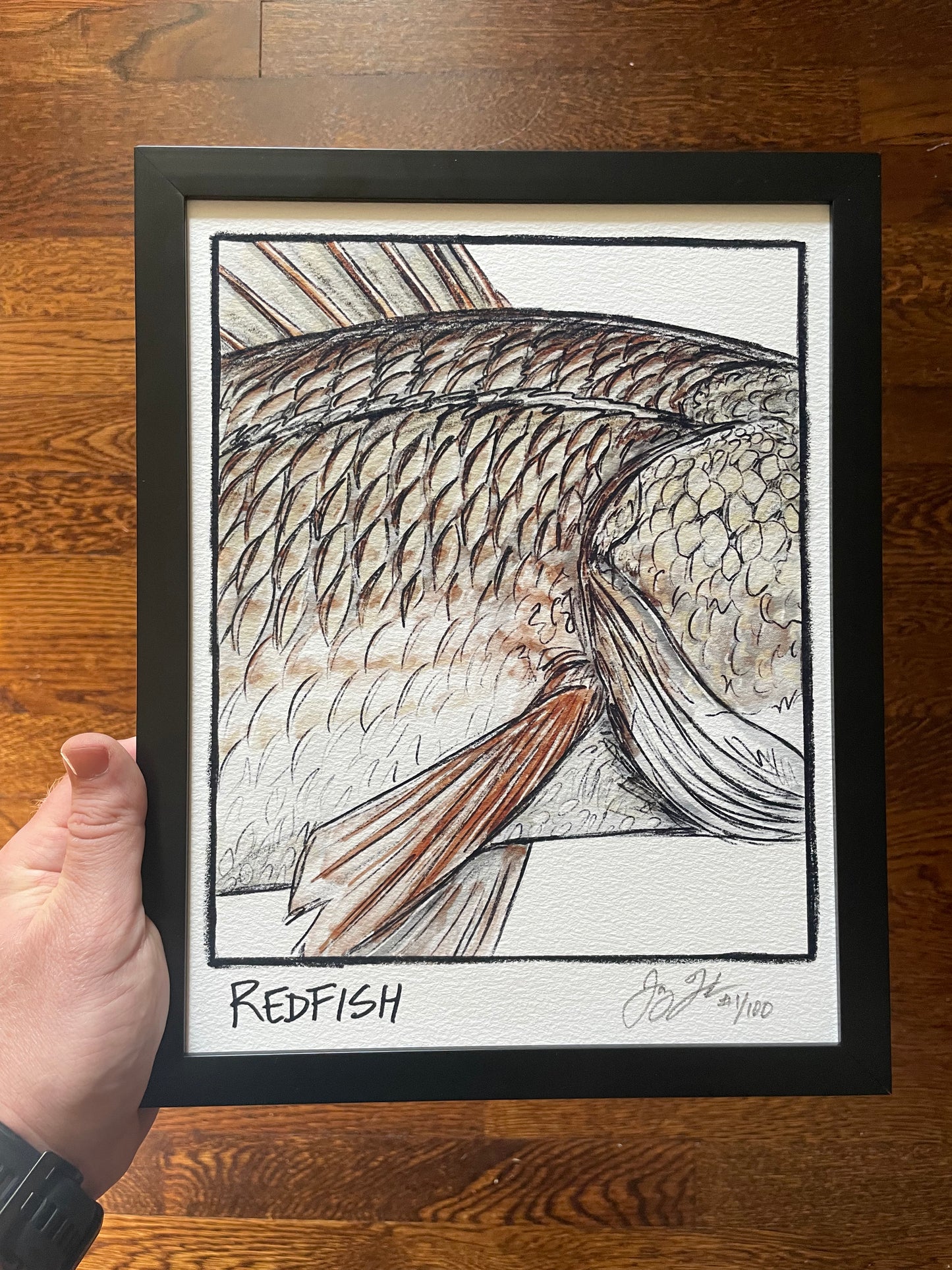 Redfish Closeup Print Ed. of 100 (Frame not included)