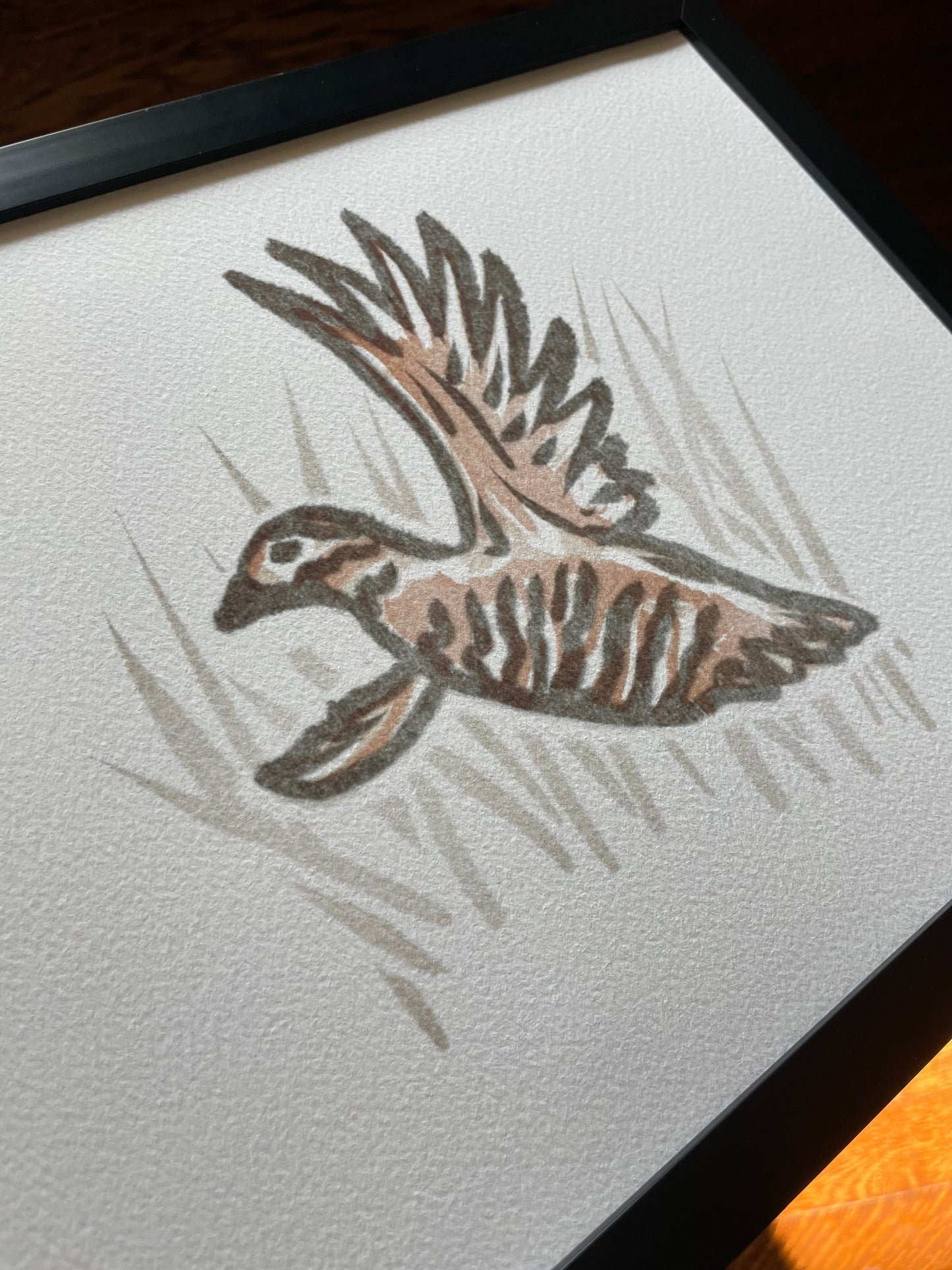 Open Edition: Vintage Quail Print (Frame not included)