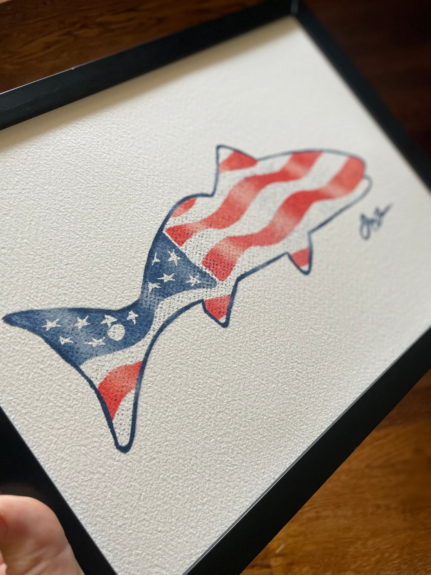 Open Edition: Vintage USA Redfish Print (Frame not included)