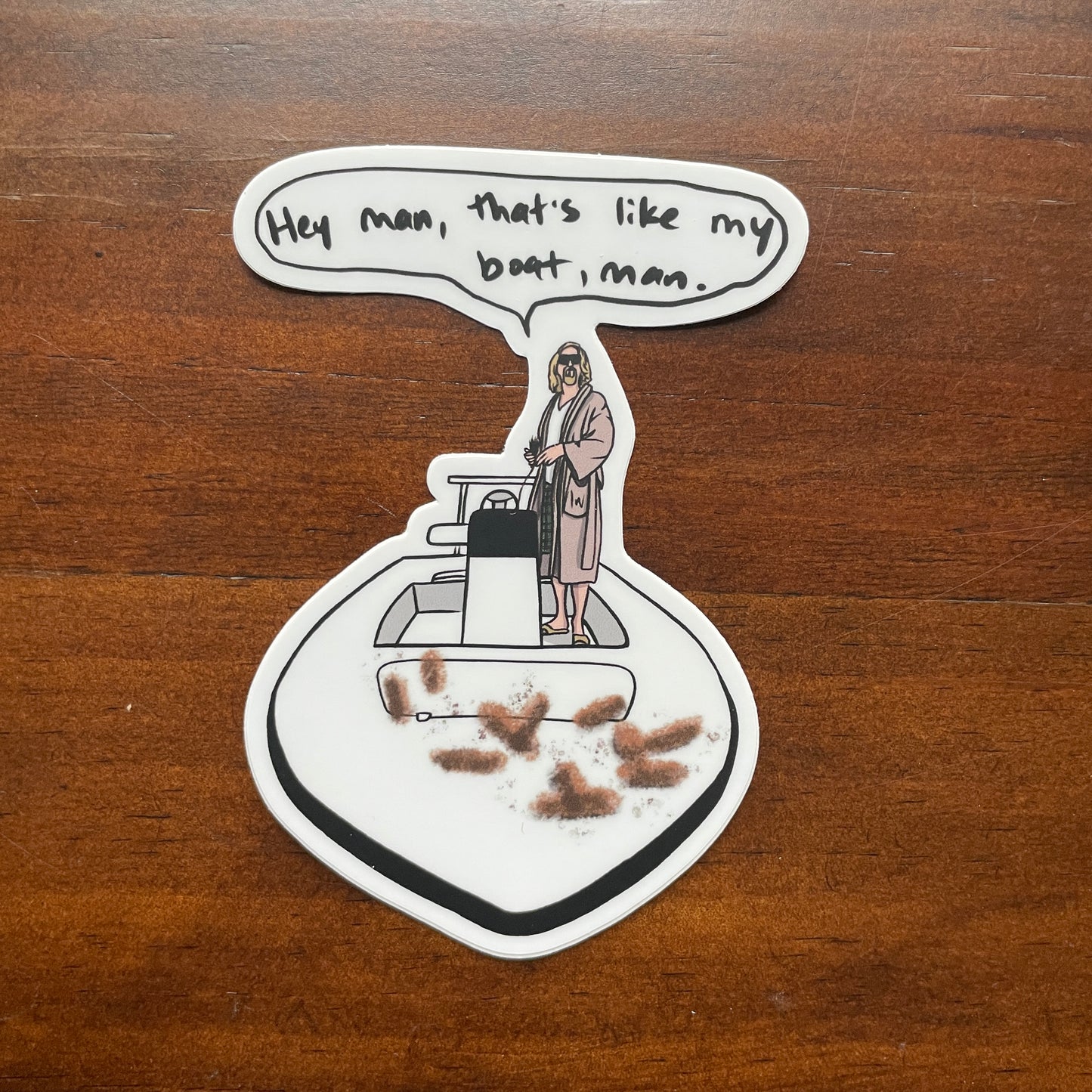 The Dude’s Skiff Decal