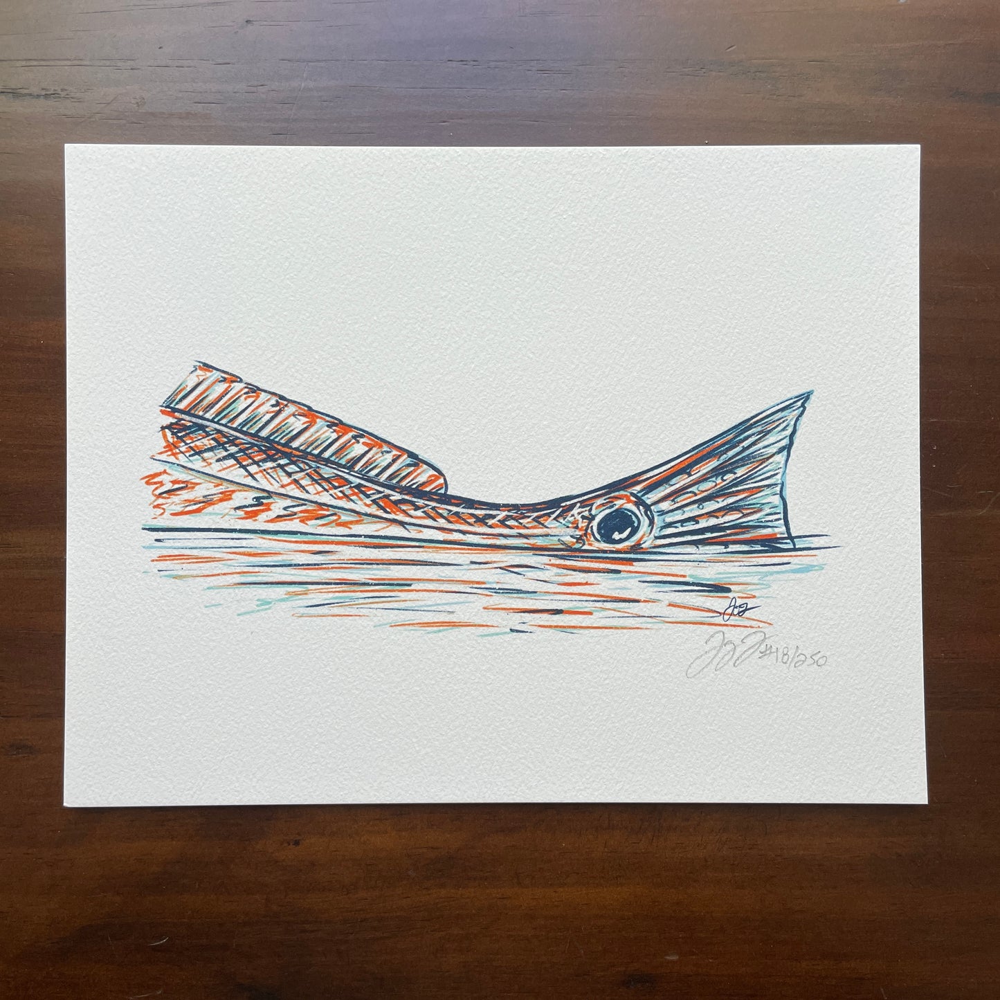 Tailing Redfish Print