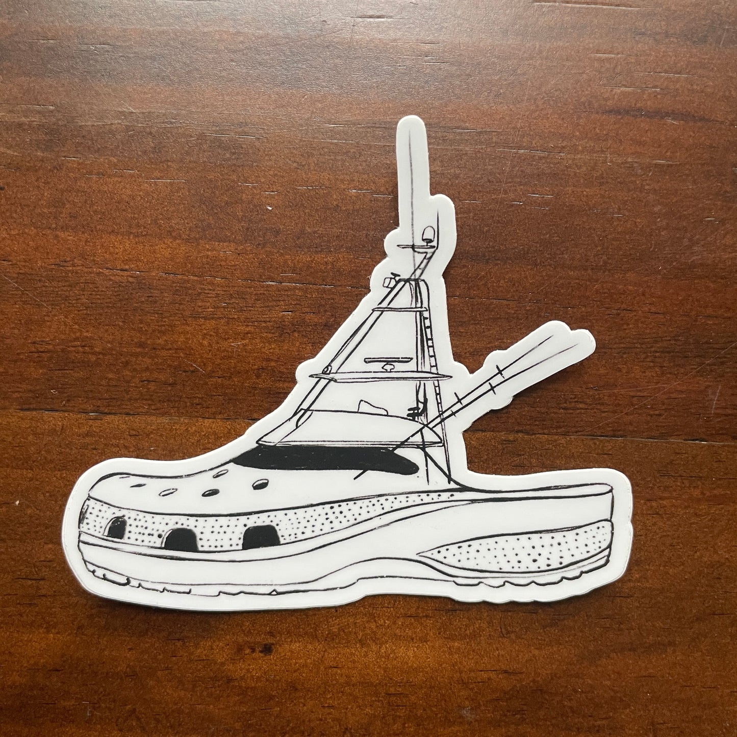 Croc Yacht Decal