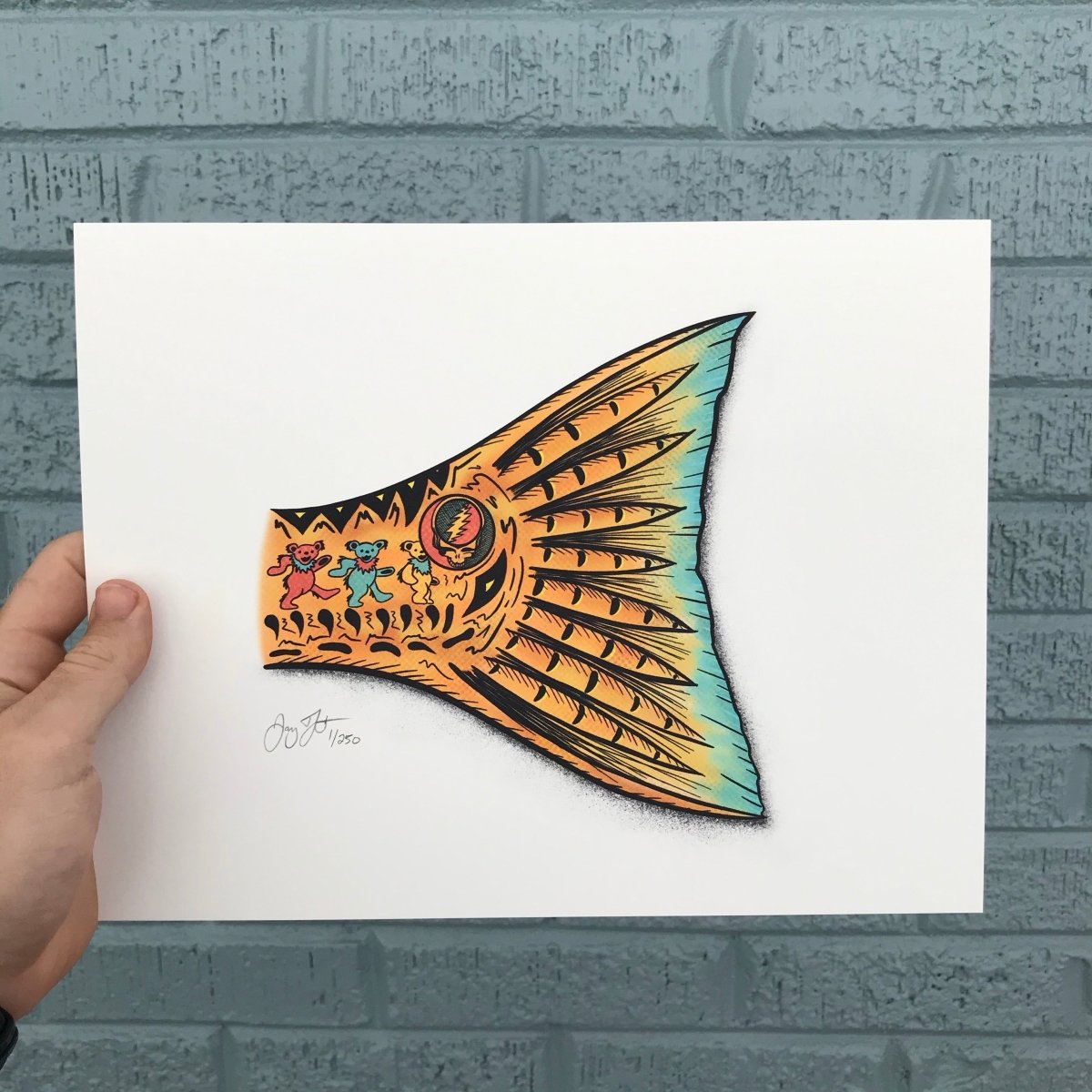 Redfish Tail Print - Jaybo Art
