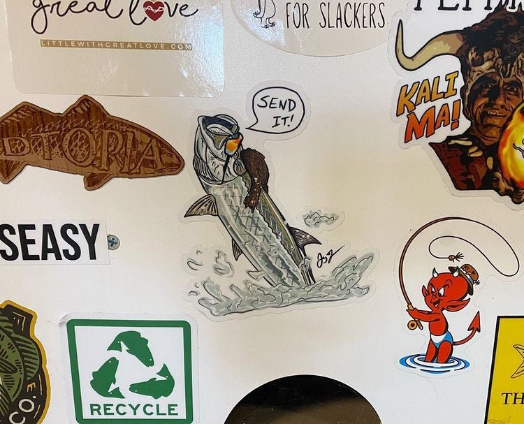 Send it Tarpon Decal - Jaybo Art