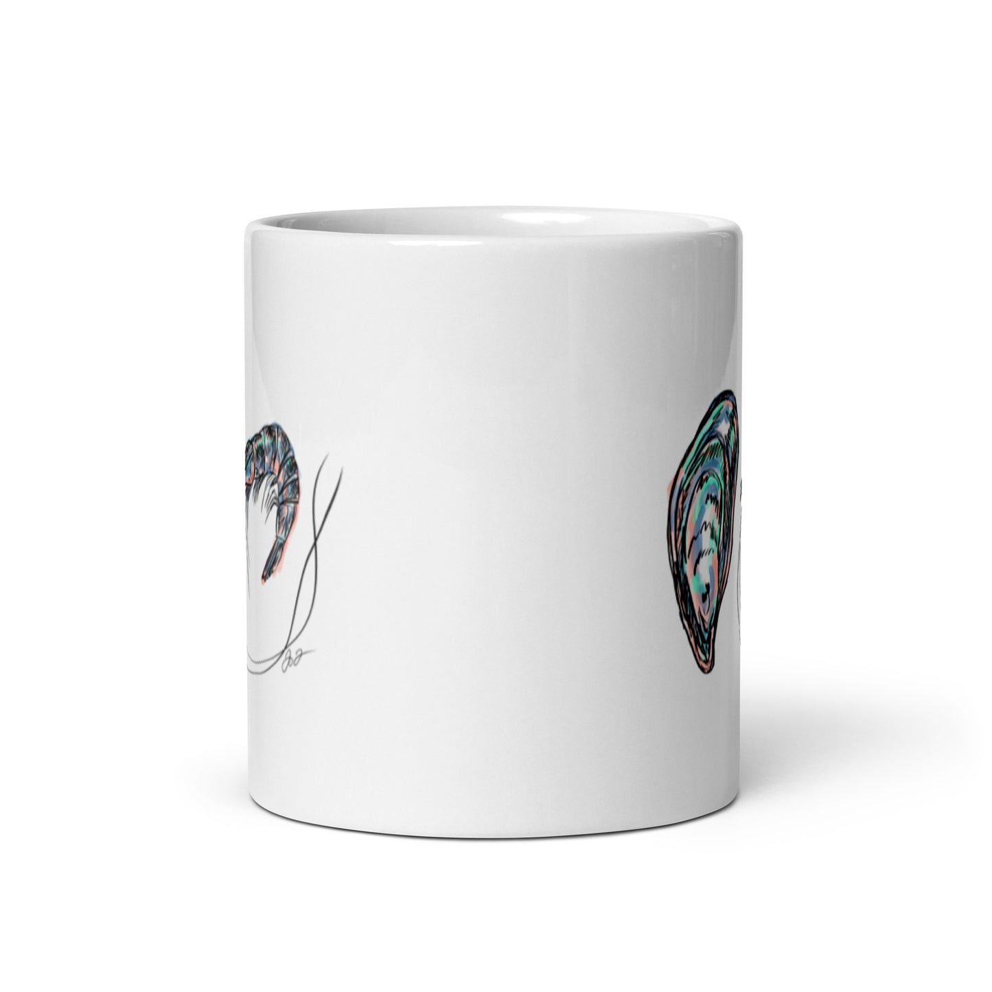 Oyster & Shrimp Coffee Mug