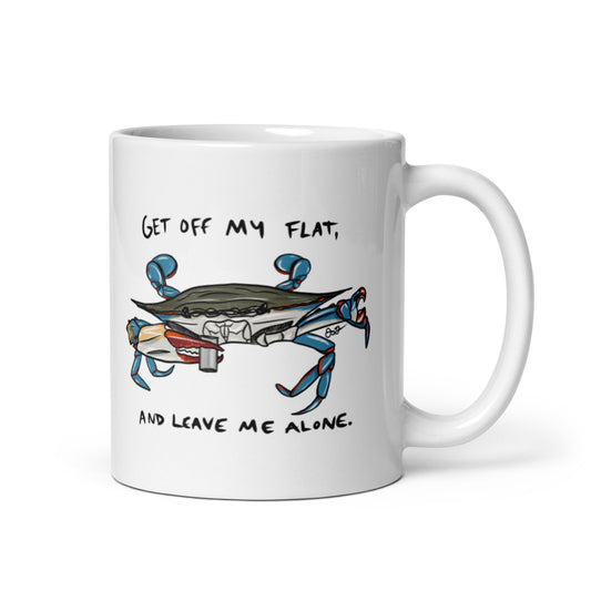 Get Off My Flat Coffee Mug