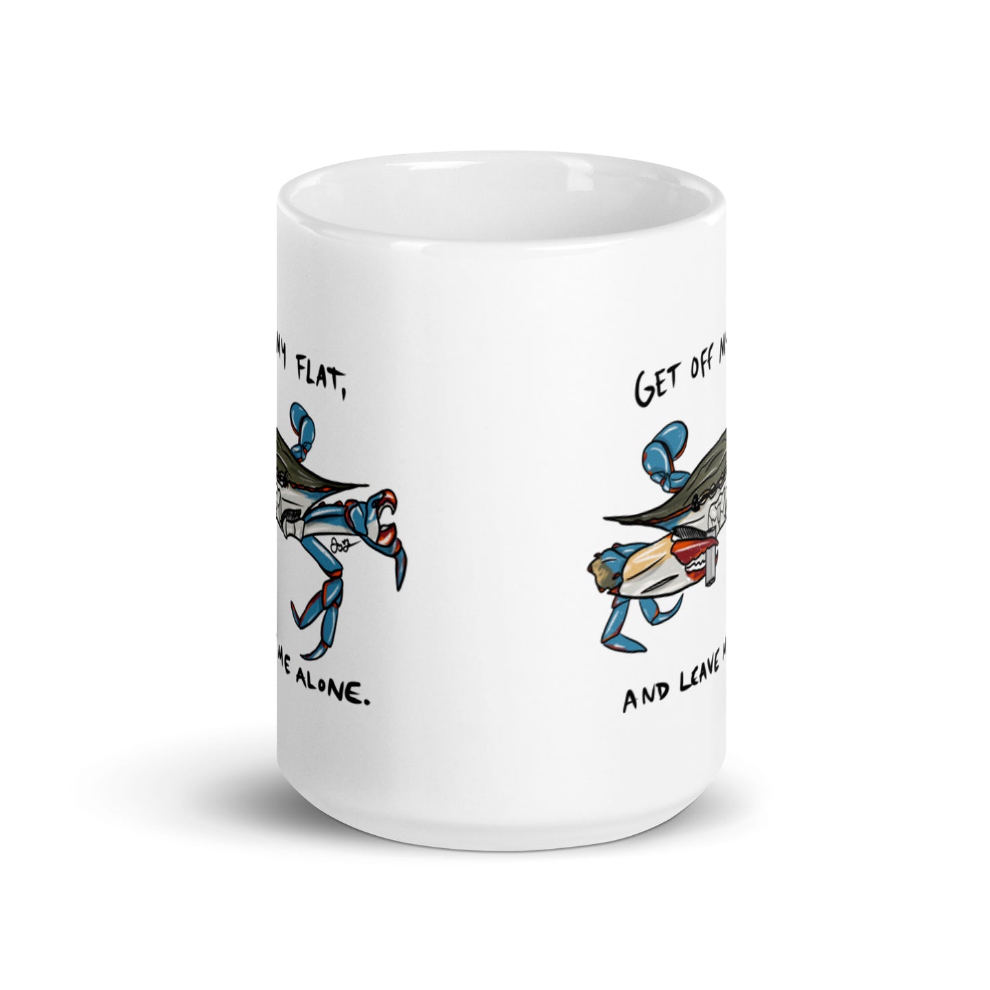 Get Off My Flat Coffee Mug