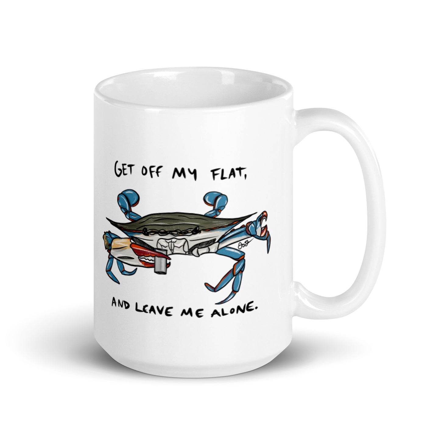 Get Off My Flat Coffee Mug